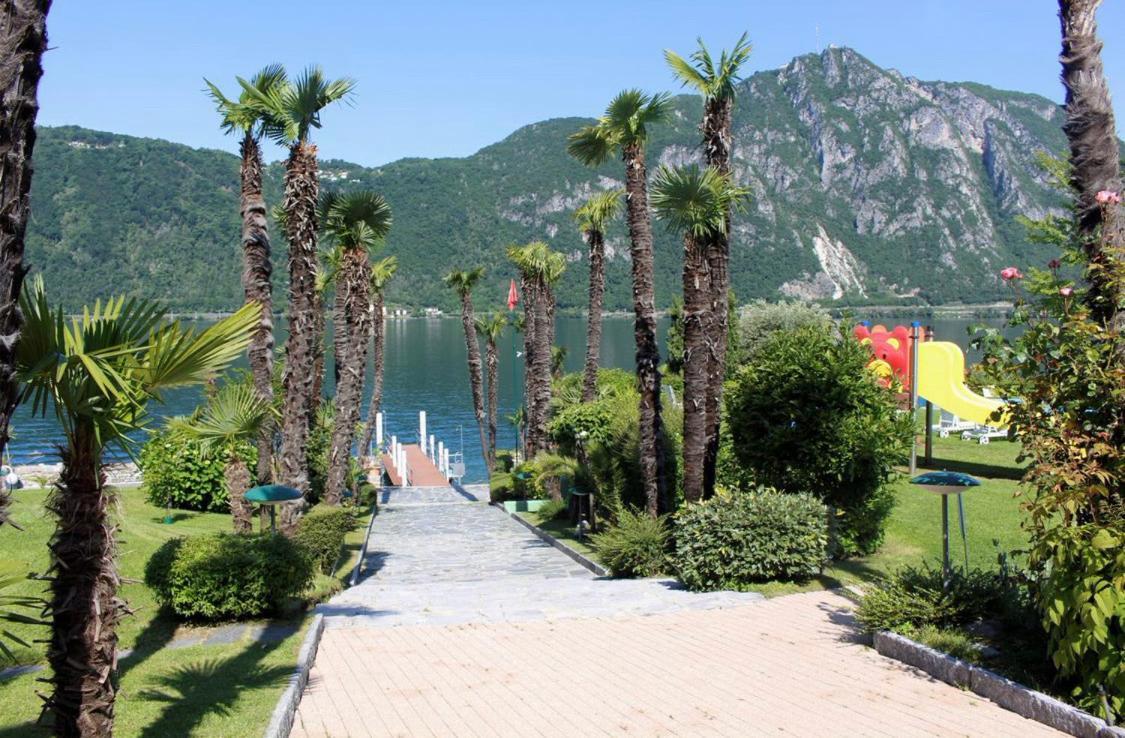 Holiday On The Lake Lugano Bissone Exterior foto